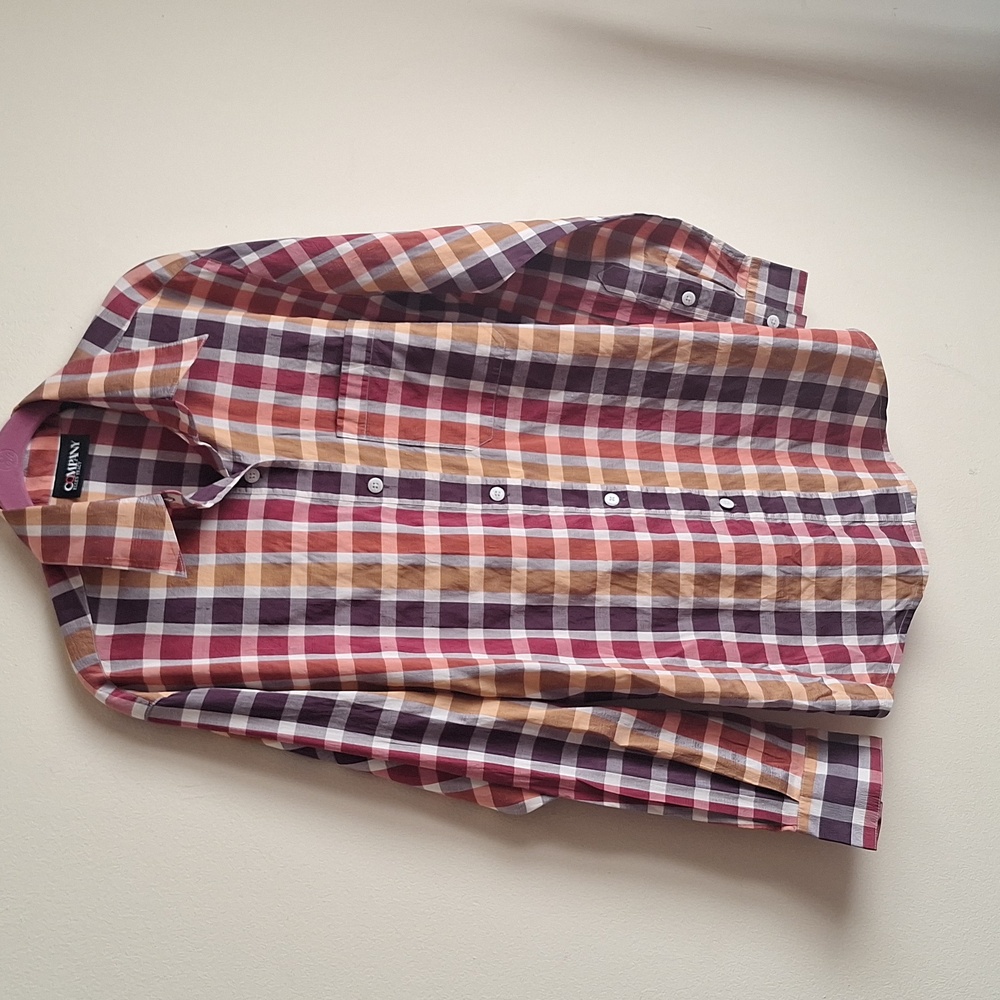 Vintage Ellen Tracy Women's Vibrant Plaid Button Down Shirt